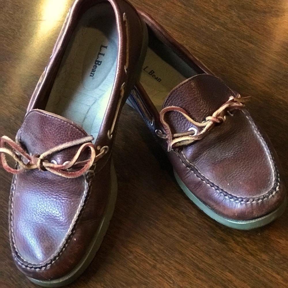 LL Bean Leather Loafers